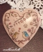 littlebird flowerwreath heart brooch